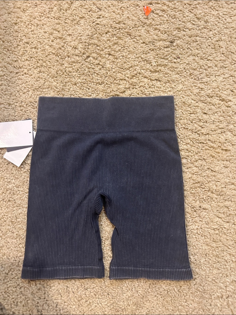 Grayson Mini  Ribbed Biker Shorts - Slate - Picture 3 of 3